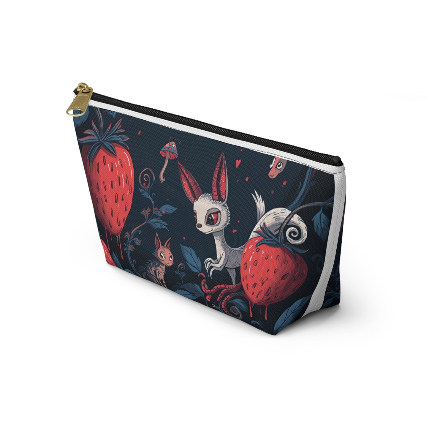 Strawberry Forest Creatures Accessory Pouch