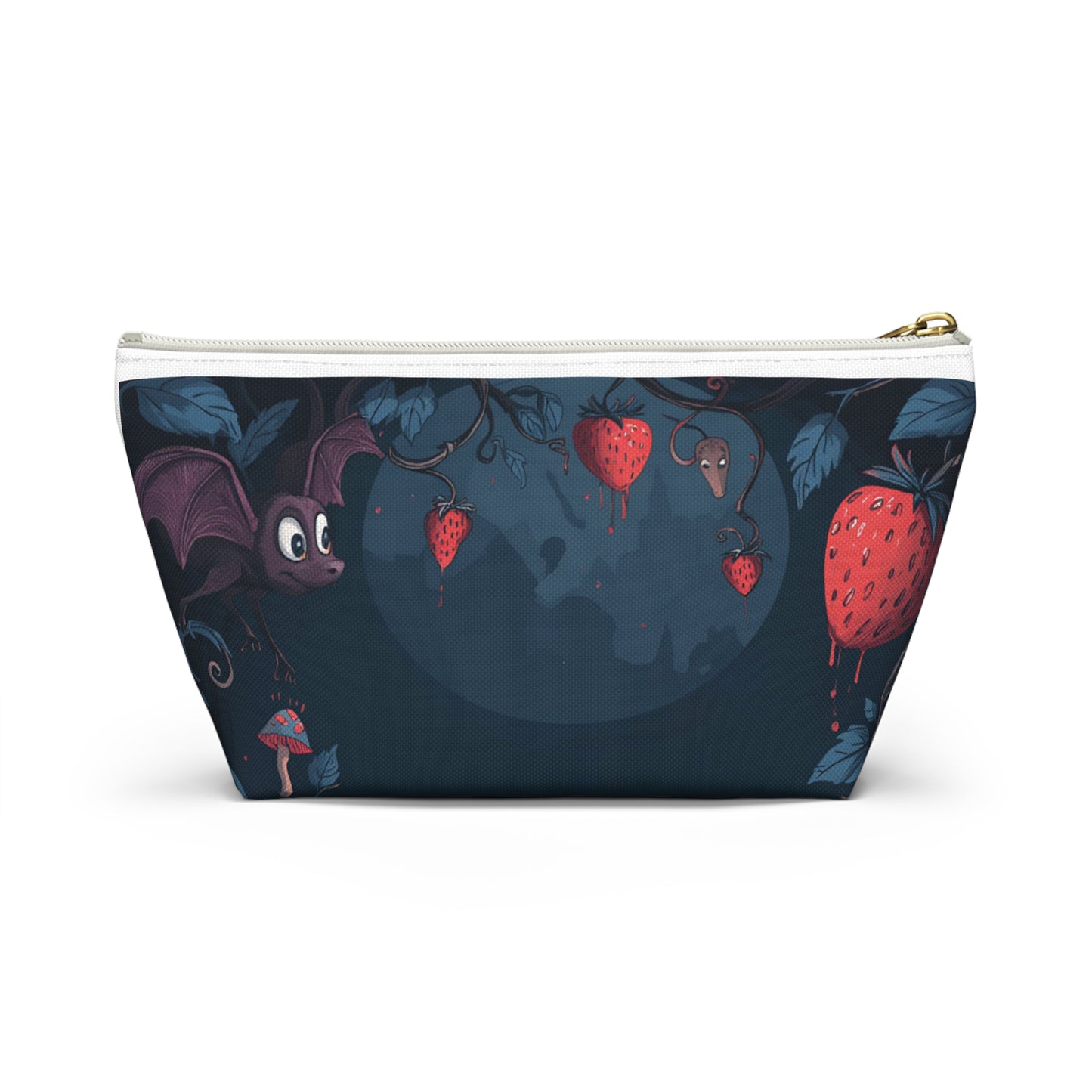 Strawberry Forest Creatures Accessory Pouch
