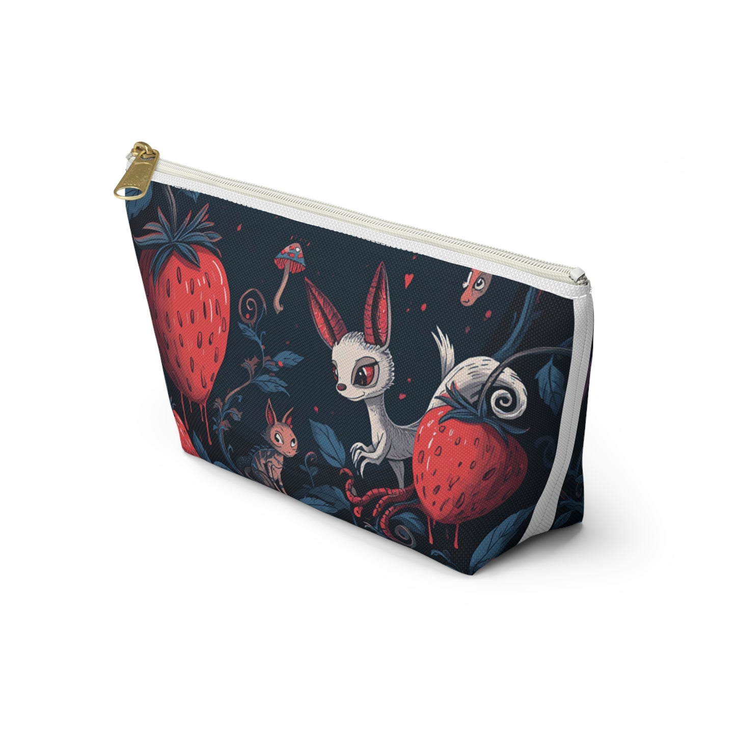 Strawberry Forest Creatures Accessory Pouch