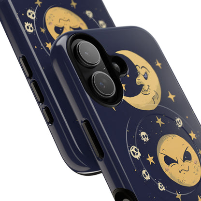Crescent Moon Ghosts Phone Case | Tough Magnetic Case